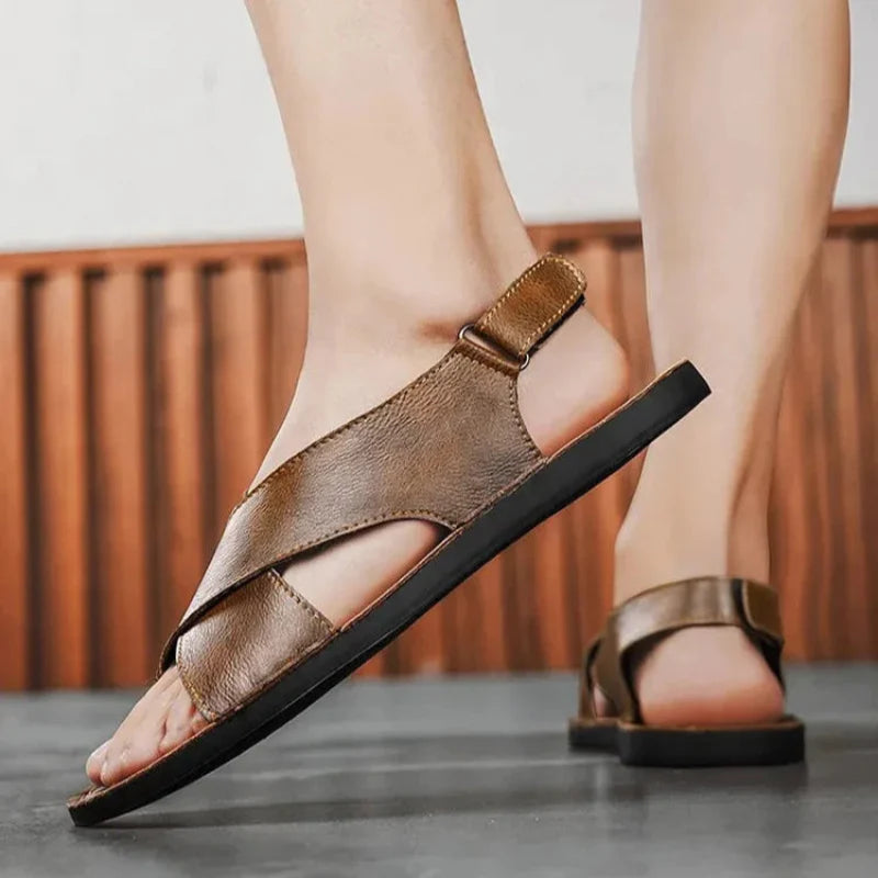 Sandalias de Cuero Genuino Aureus