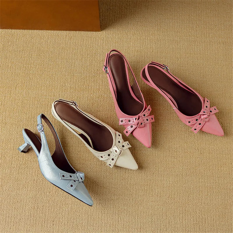 Charlotte Tacones de Cuero