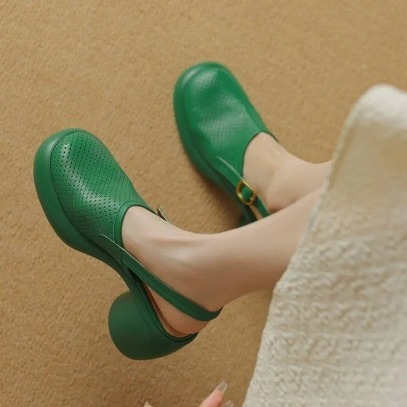 Amélie Sandalias con Tacón Hueco