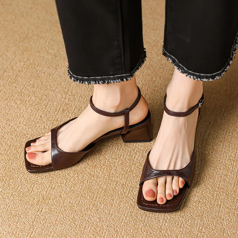 Tacones de Cuero Ágata