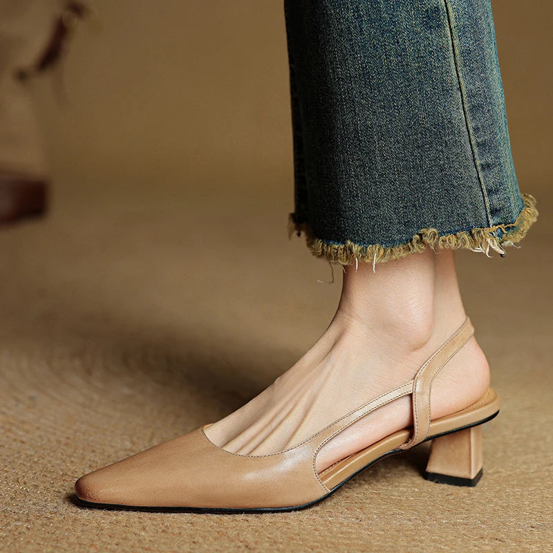 Noble Tacones de Cuero