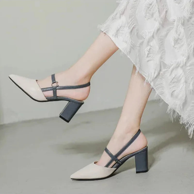 Magnifique Tacones de Cuero