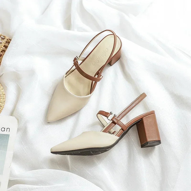 Magnifique Tacones de Cuero