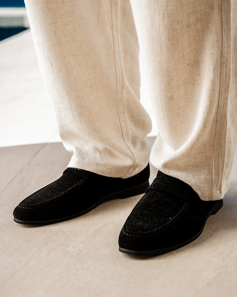 Court Suede Penny Loafers