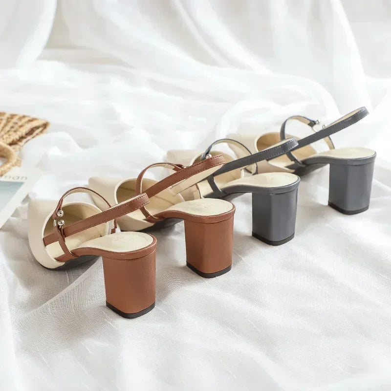 Magnifique Tacones de Cuero