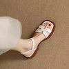Eleonora Strappy Ankle Sandals – Women’s Square Heel Slip-Ons