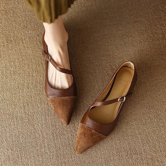 Margaux Ballerinas de Cuero