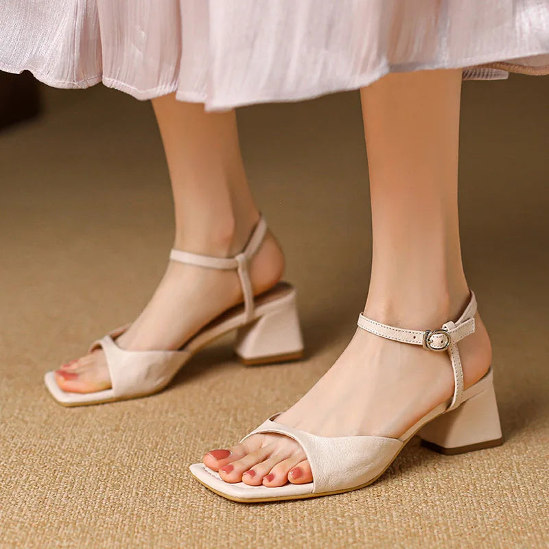 Tacones de Cuero Ágata