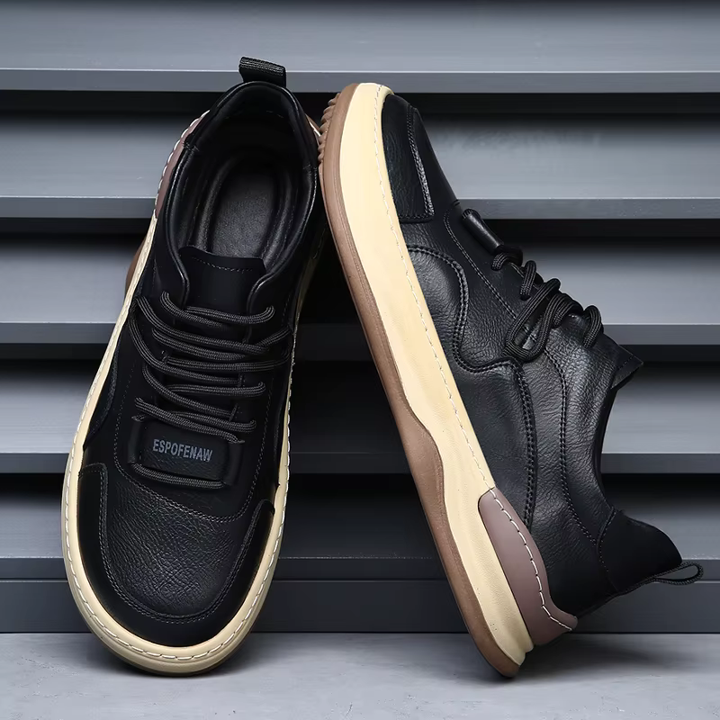 Alfredo Zapatillas de Cuero Genuino