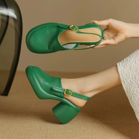Amélie Sandalias con Tacón Hueco