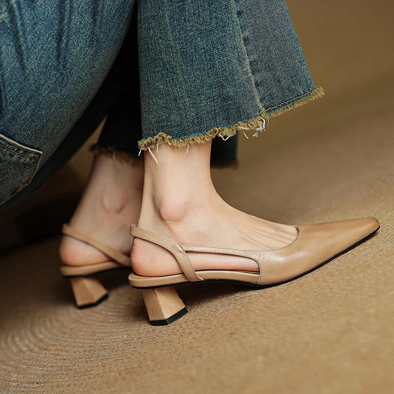 Noble Tacones de Cuero