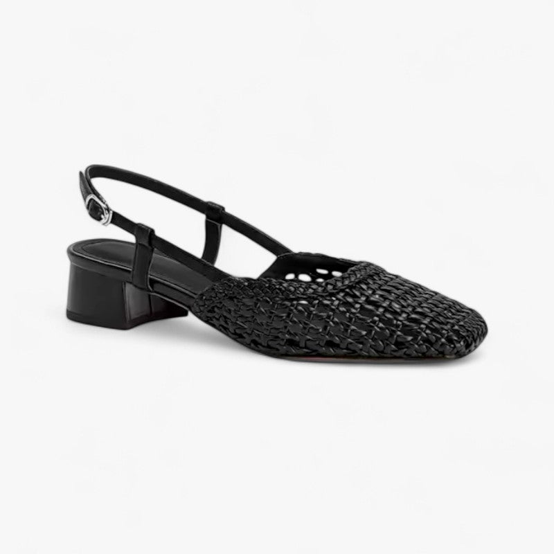 Vivienne Woven Leather Heels