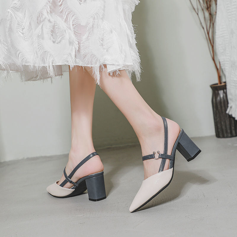 Magnifique Tacones de Cuero