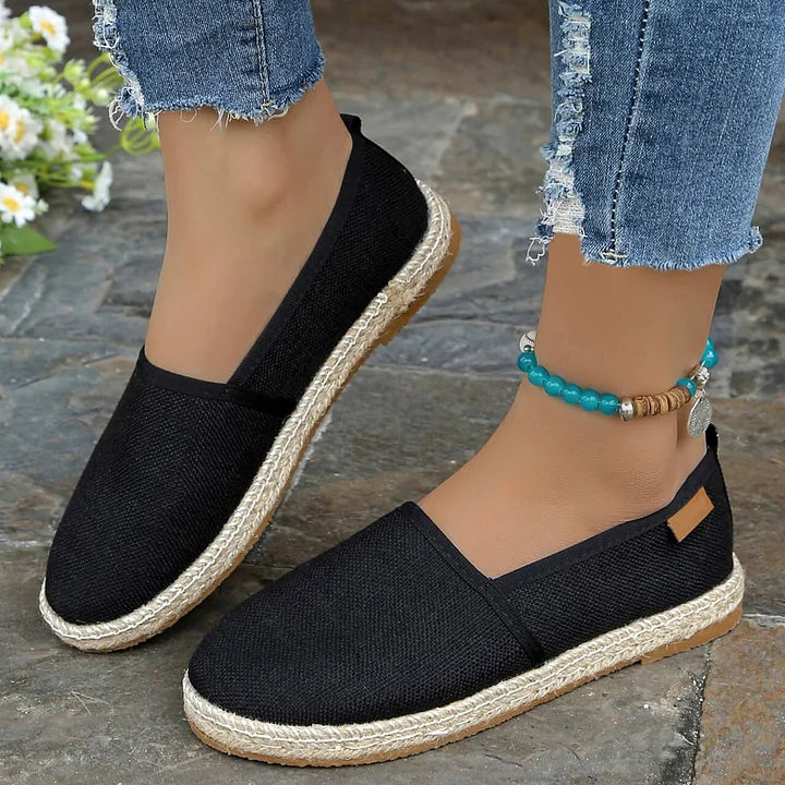 Beatrice Breeze Linen Slip-Ons